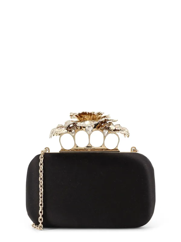 Carnation Clutch Satin Clutch - Alexander McQueen