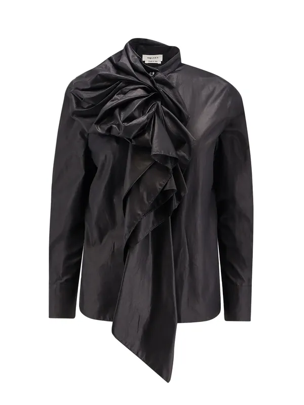 Cotton Bow Shirt - Alexander McQueen