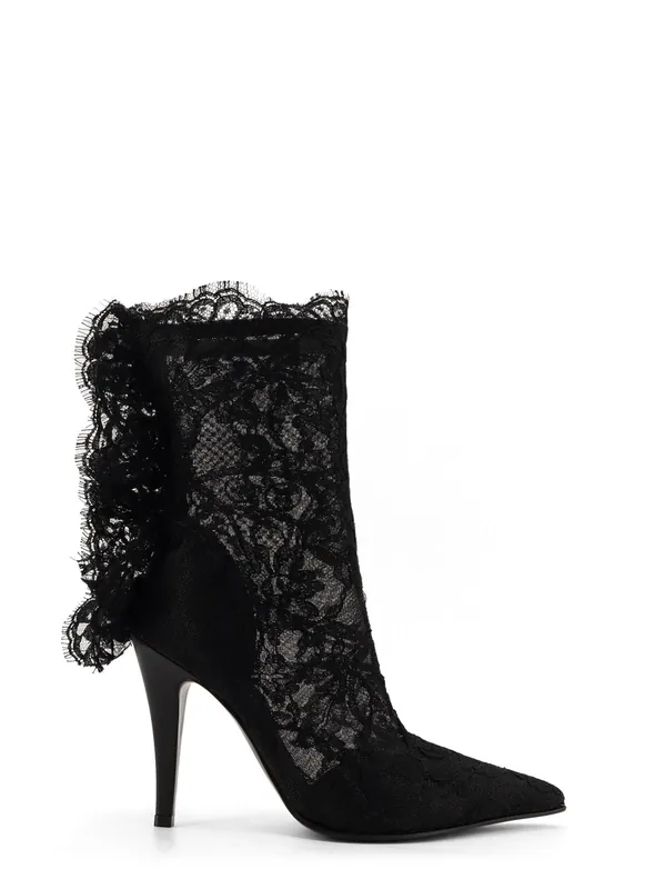 Heron Lace Boots - Alexander McQueen