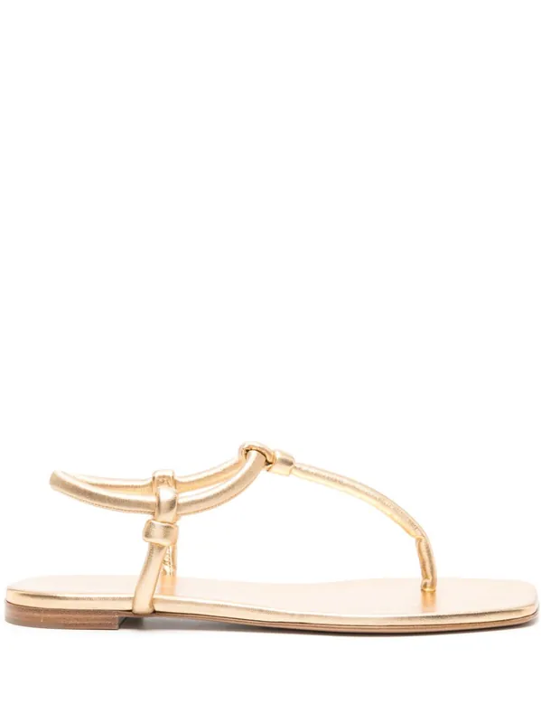 Juno Leather Thong Sandals - Gianvito Rossi