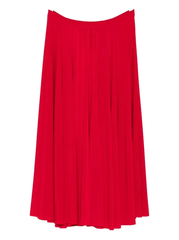 Pleated Midi Skirt - Norma Kamali