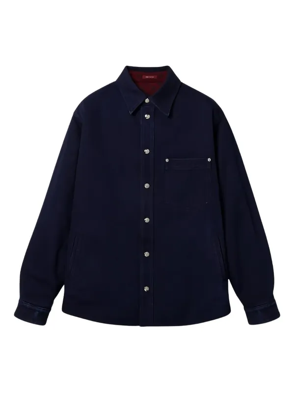 Flannel And Denim Reversible Shirt - Gucci