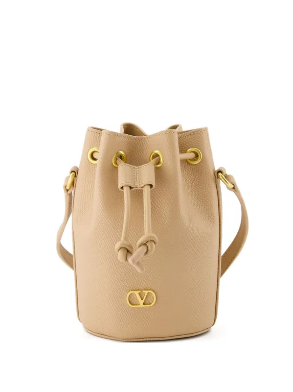 Vlogo Signature Mini Leather Bucket Bag - Valentino Garavani