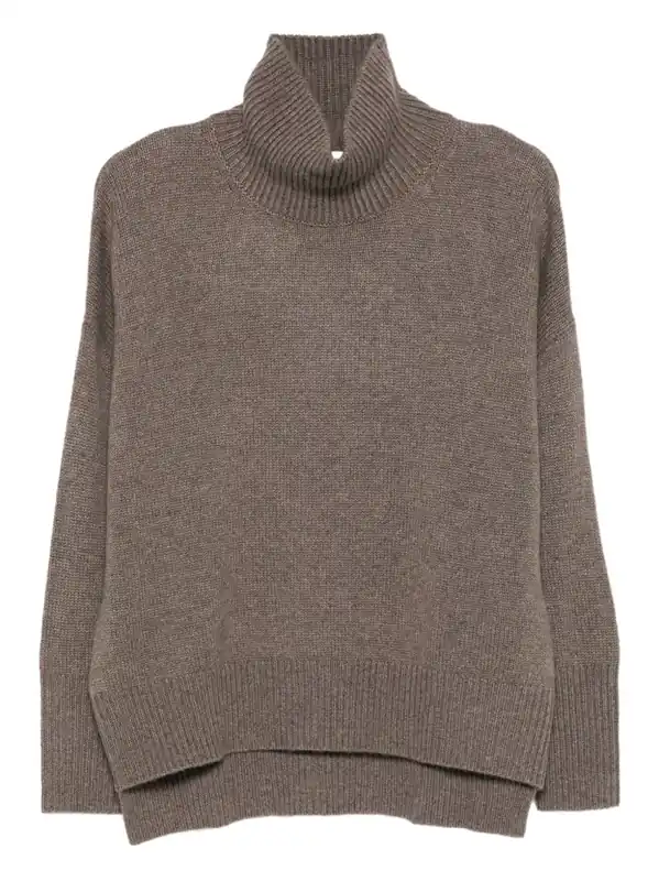 Heidi Cashmere Turtle-Neck Sweater