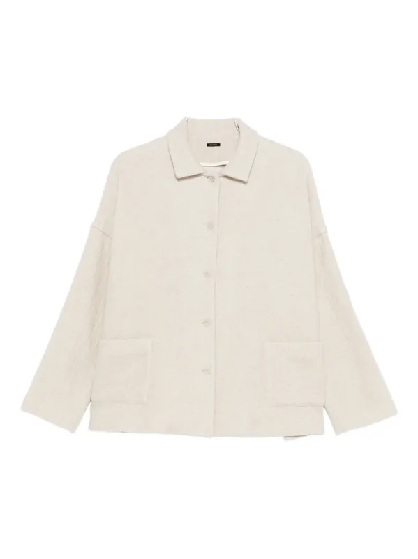 Linen And Wool Jacket - Apuntob