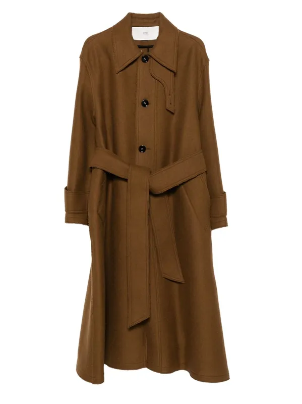 Wool Coat - Ami Paris