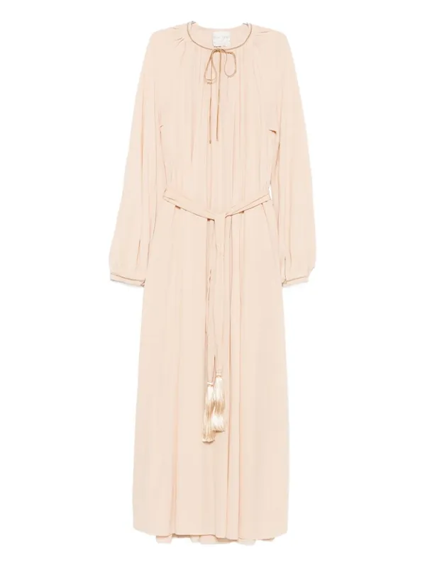 Crepe De Chine Long Dress - Forte_Forte