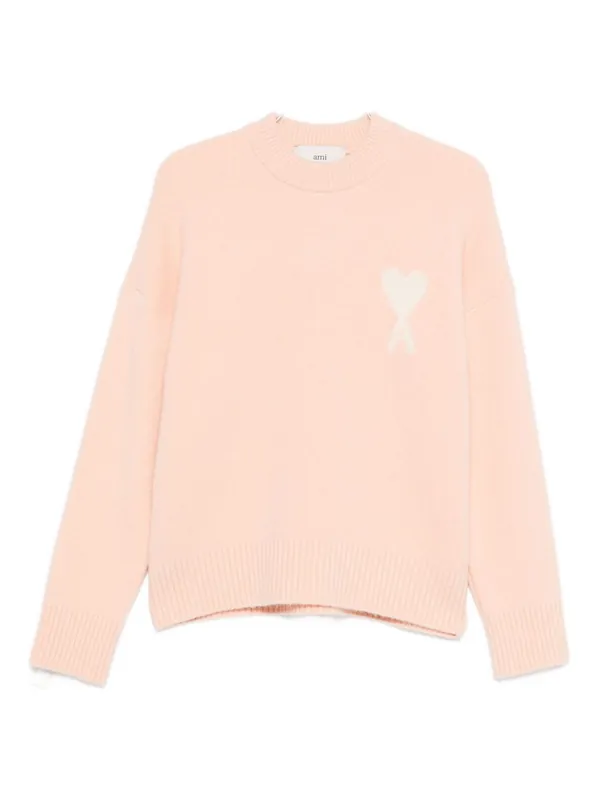 Ami De Coeur Wool Jumper - Ami Paris
