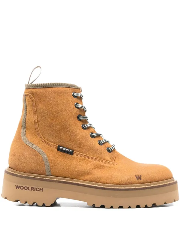 Leather Lace Up Boots - Woolrich