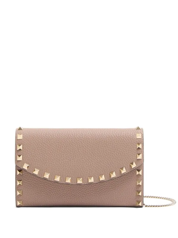 Rockstud Leather Wallet On Chain - Valentino Garavani