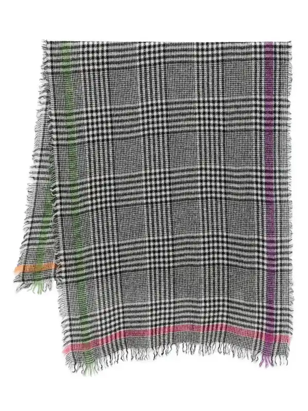 Multi Prince Wool And Cashmere Scarf - Faliero Sarti