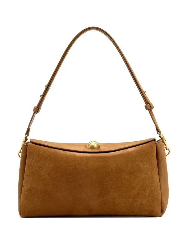 Suede Leather Shoulder Bag - Ami Paris