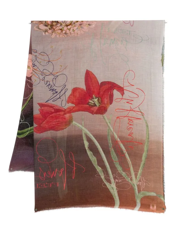 Flowers Feel Print Stole - Faliero Sarti