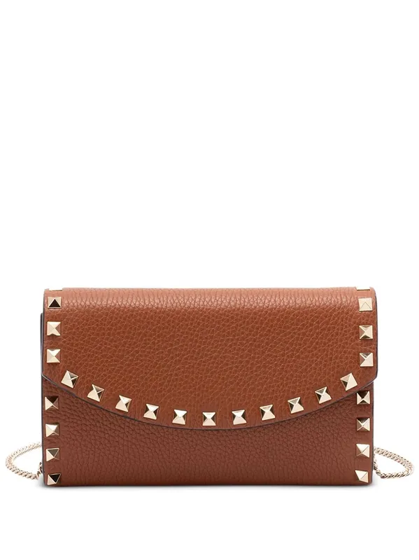 Rockstud Leather Wallet On Chain - Valentino Garavani