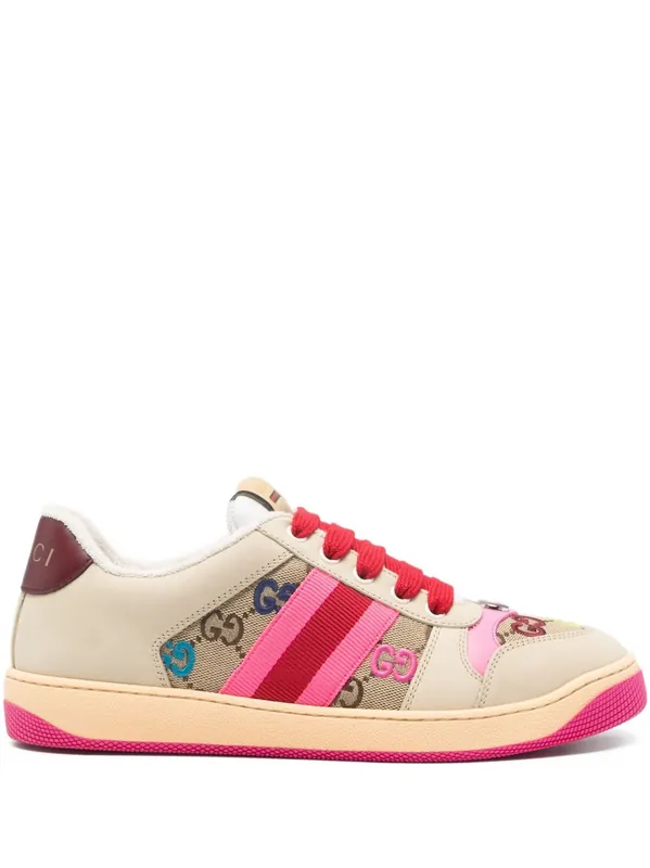 Screener Leather Sneakers - Gucci