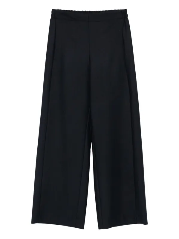 Wool Blend Trousers - Via Masini 80