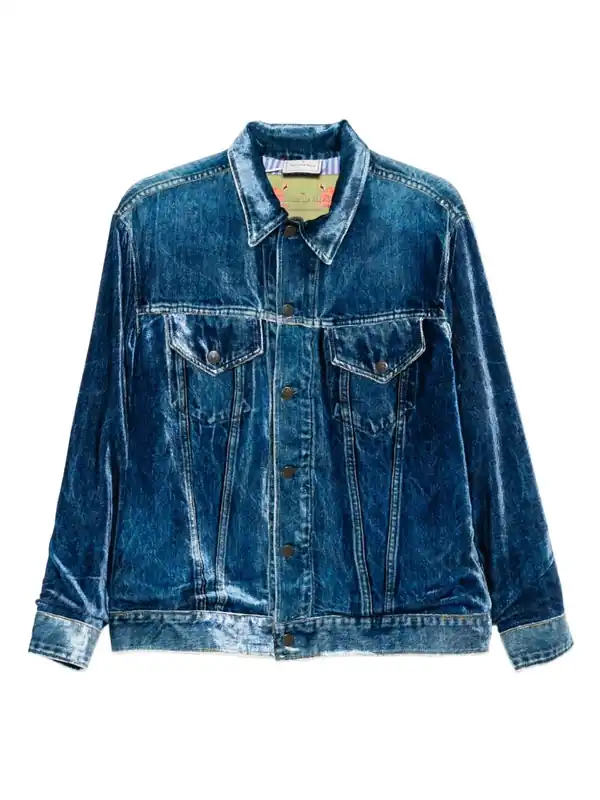 Denim Print Jacket - Pierre Louis Mascia