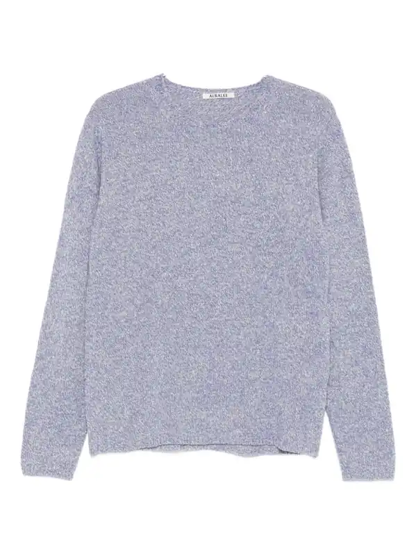 Wool And Cotton Crewneck Jumper - Auralee