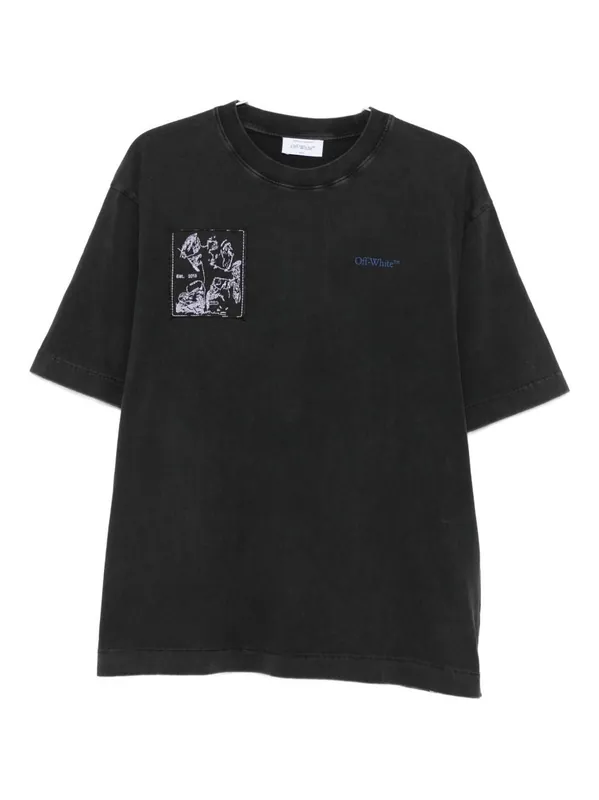 Faded Painting Skate Cotton T-Shirt