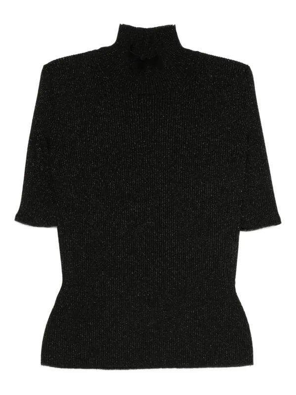 Robbed Turtle-Neck Sweater