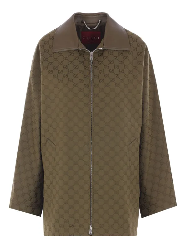 Gg Motif Zipped Jacket - Gucci