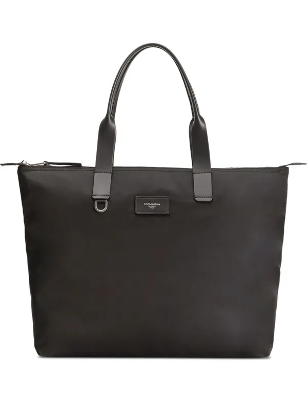 Adamo Nylon And Leather Tote Bag - Dolce & Gabbana