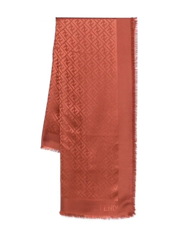 Ff Silk And Wool Scarf - Fendi