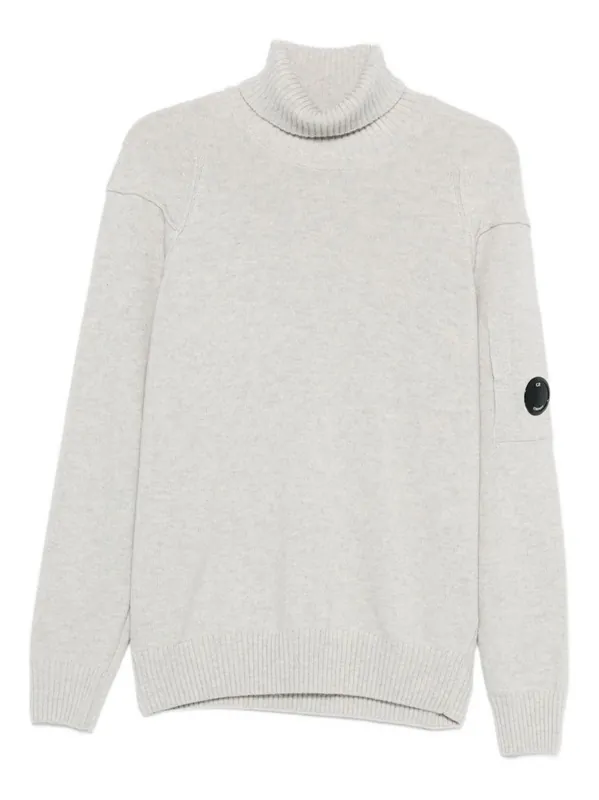 Logo Wool Turtle-Neck Sweater
