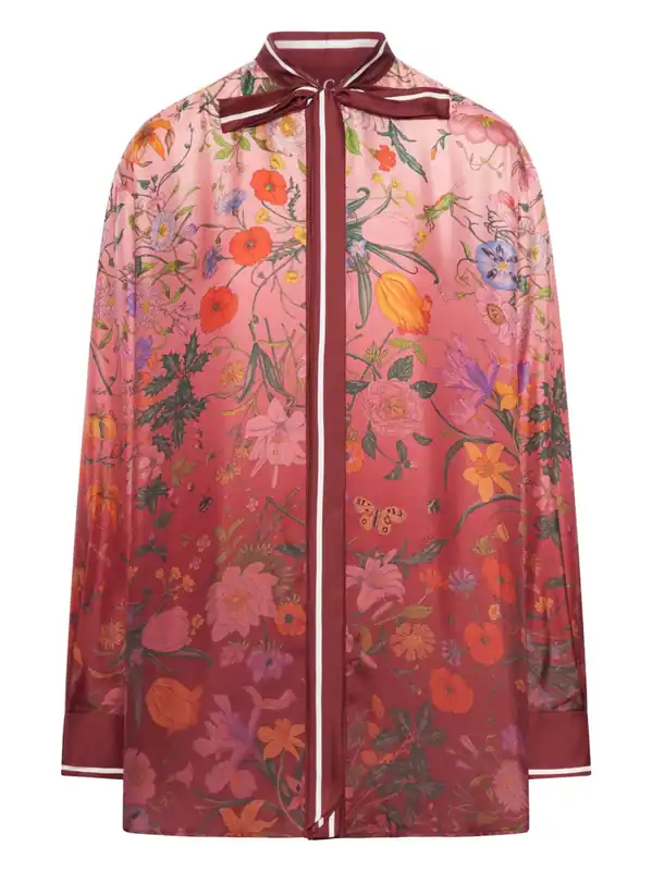 Printed Silk Shirt - Gucci