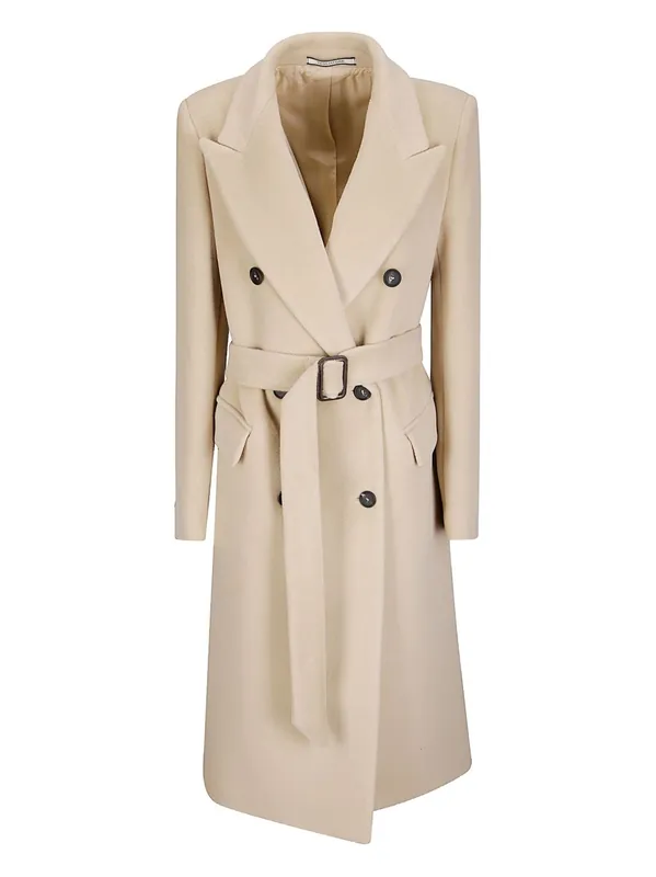 Wool Double-Breasted Coat