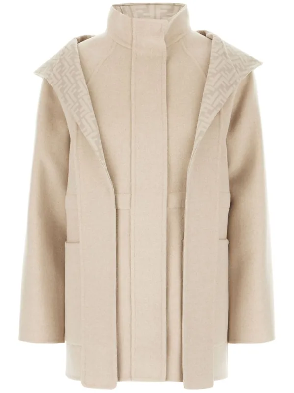 Wool Parka Coat - Fendi