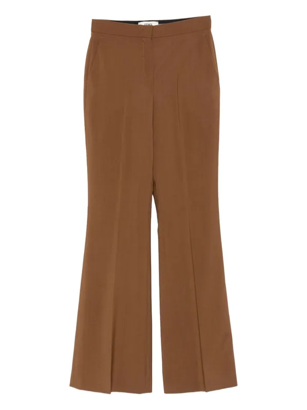 Wool Flared Trousers - Fendi