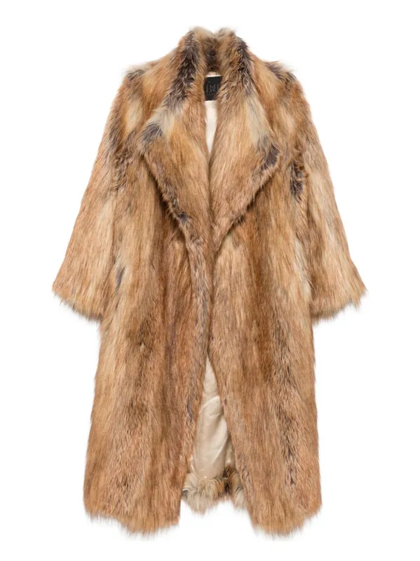 Wool Ecofur Coat - Bb Couture