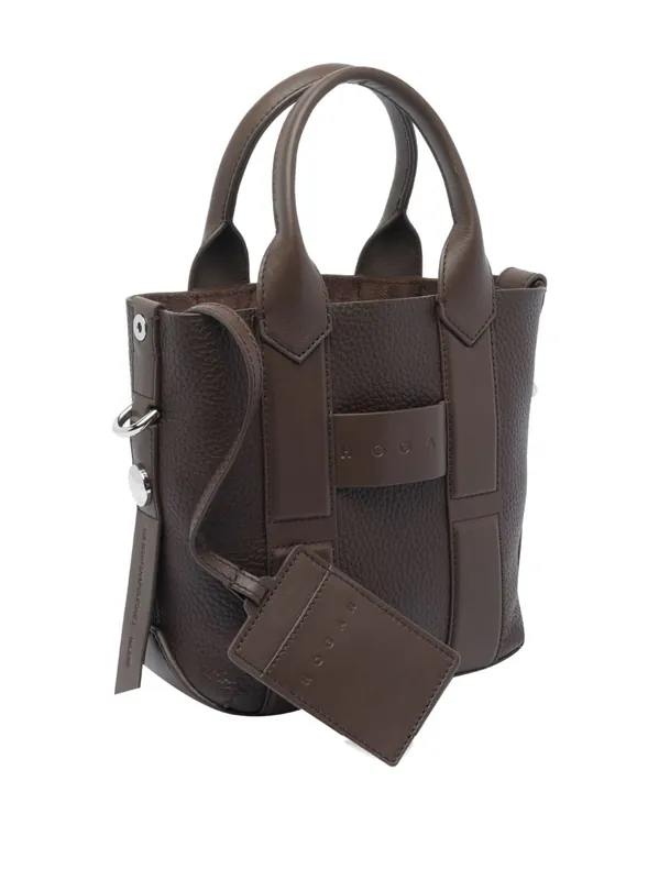 Script Small Leather Tote Bag - Hogan Pre