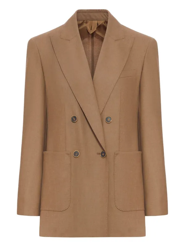 Double-Breasted Cashmere Jacket