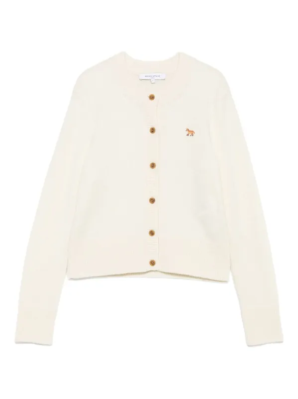 Baby Fox Wool Cardigan - Maison Kitsuné