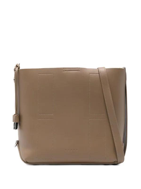 Hocket Small Leather Hobo Bag - Hogan Pre