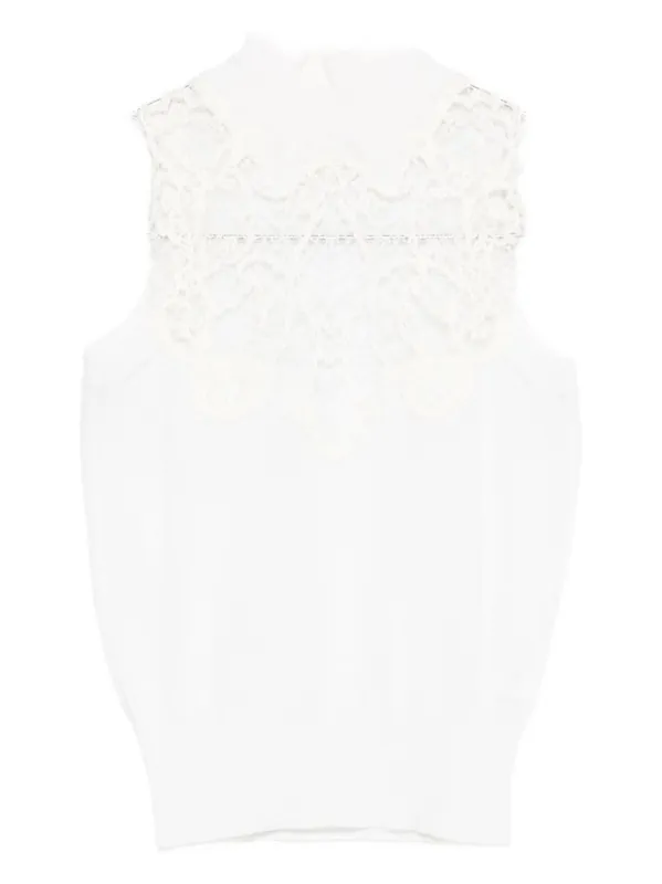 Wool Blend Tank Top - Ermanno Scervino