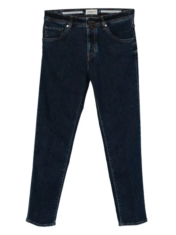 Slim Fit Cropped Denim Jeans - Jacob Cohen