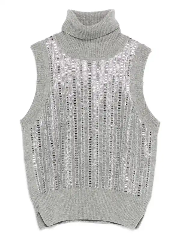 Wool Blend Tank Top - Ermanno Scervino