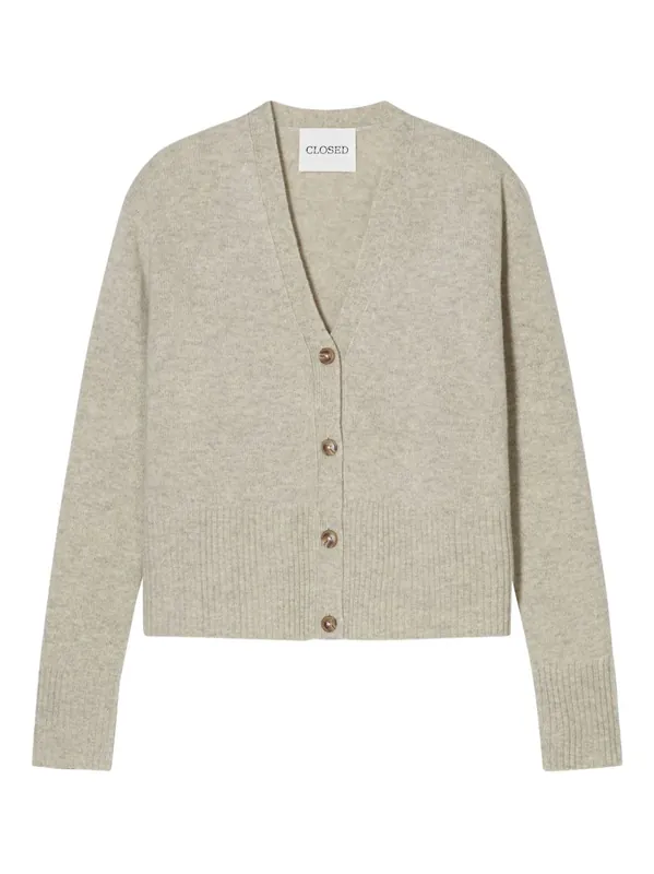 Wool V-Necked Cardigan