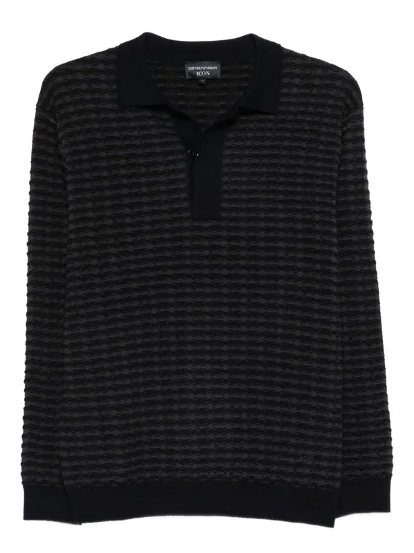 Wool Polo Shirt - Emporio Armani