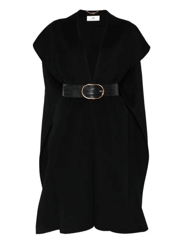 Wool Belted Coat - Elisabetta Franchi