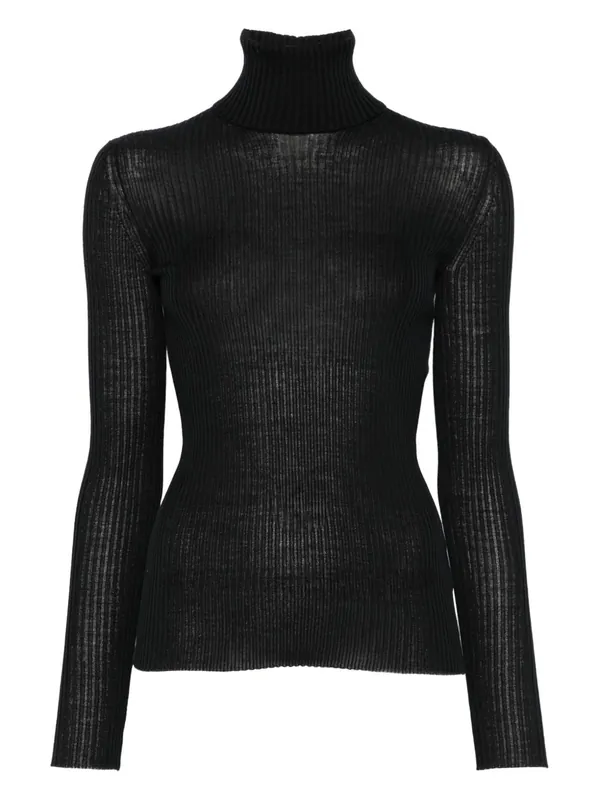Wool Turtle-Neck Sweater