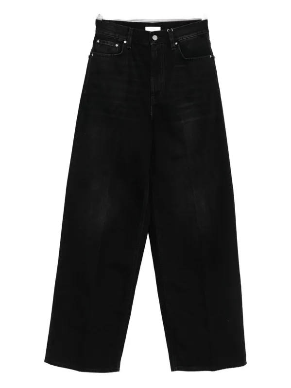 Wide-Leg Denim Jeans