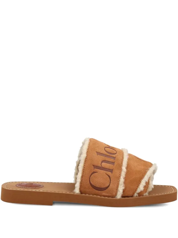 Woody Leather Slides - Chloé