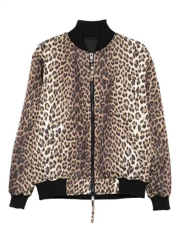 Leopard Print Bomber Jacket - P.A.R.O.S.H.