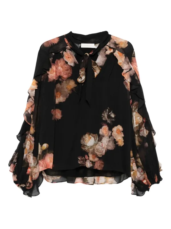 Hypnotic Printed Blouse - Zimmermann