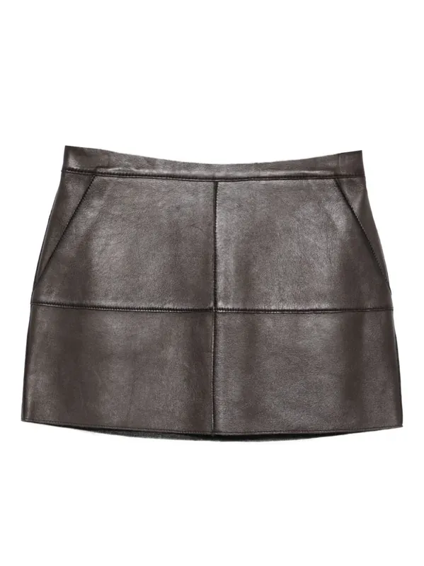 Leather Mini Skirt - P.A.R.O.S.H.