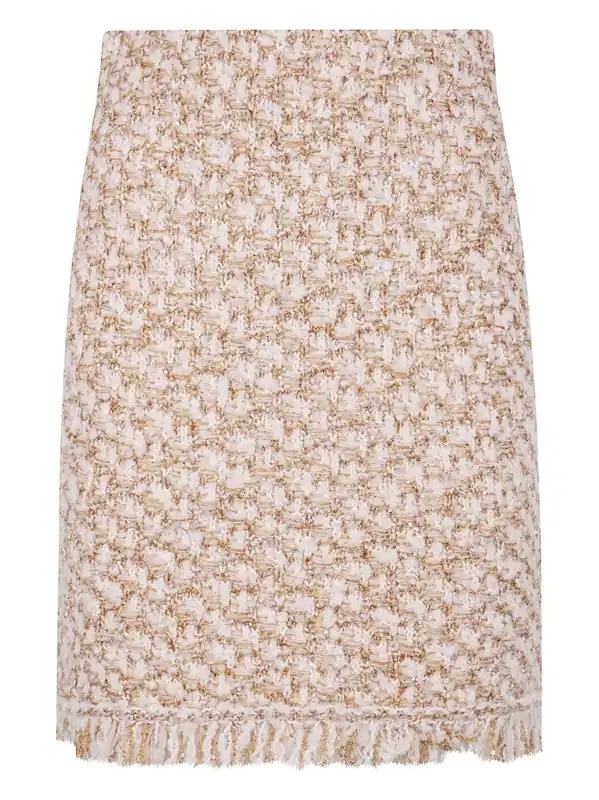 Wool Blend Midi Skirt - Fabiana Filippi
